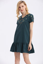 Gingham V Neck Dress - Ferlicious